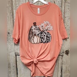 New Bella Canvas Pumpkin Trio Tee